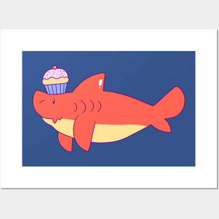 Cupcake Shark Posters and Art